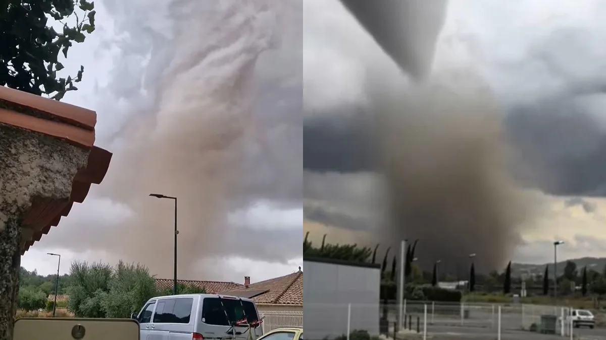 El impresionante tornado en Francia que dejó 26 heridos y golpeó a un centenar de viviendas (VIDEOS)