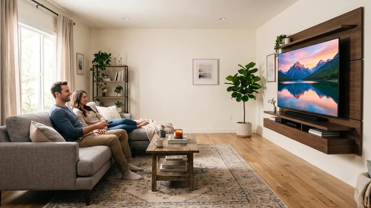 Qual é a distância ideal entre o sofá e uma Smart TV de 70 polegadas?