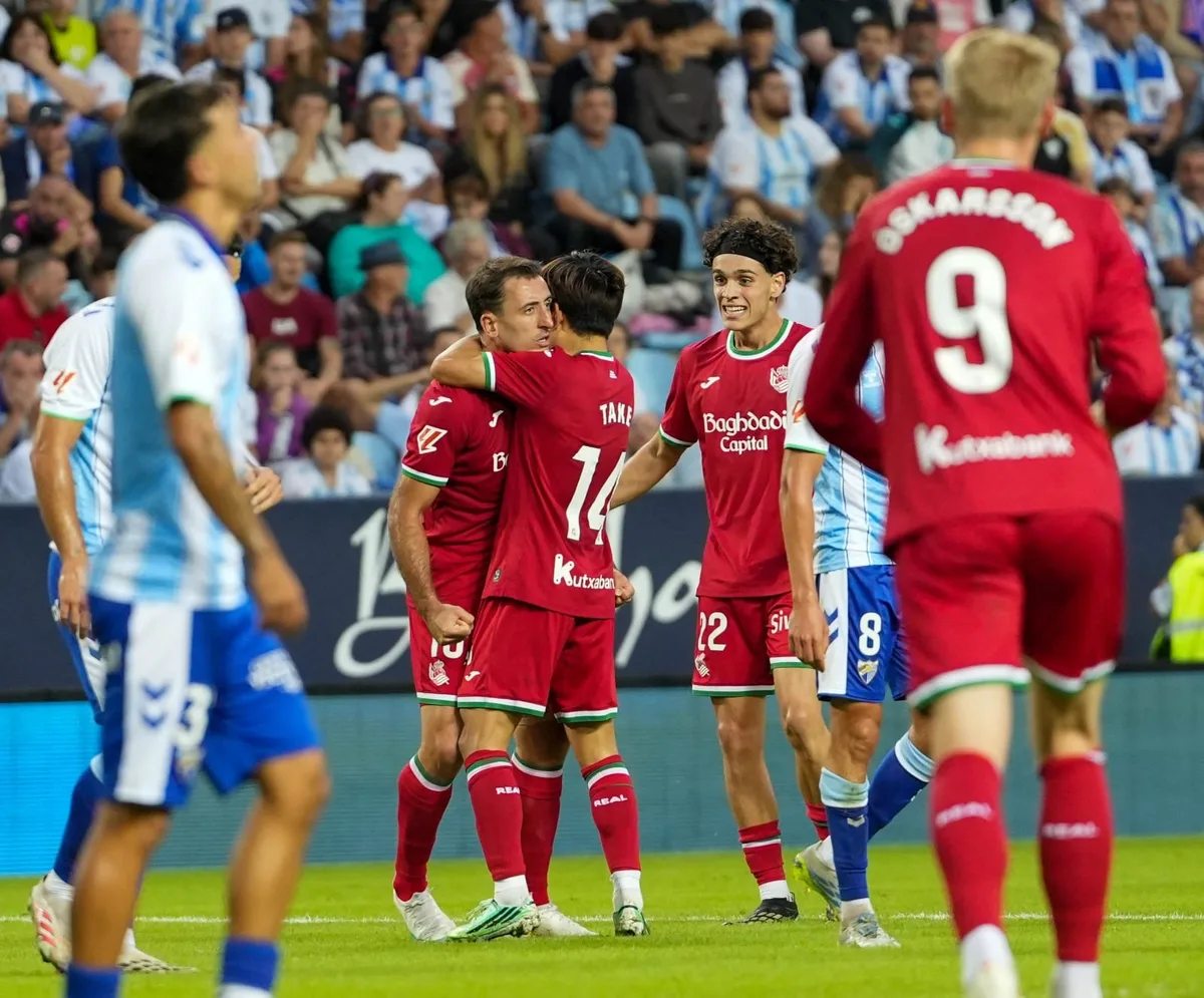 Málaga - Real Sociedad, en directo: LaLiga EA Sports, en vivo hoy