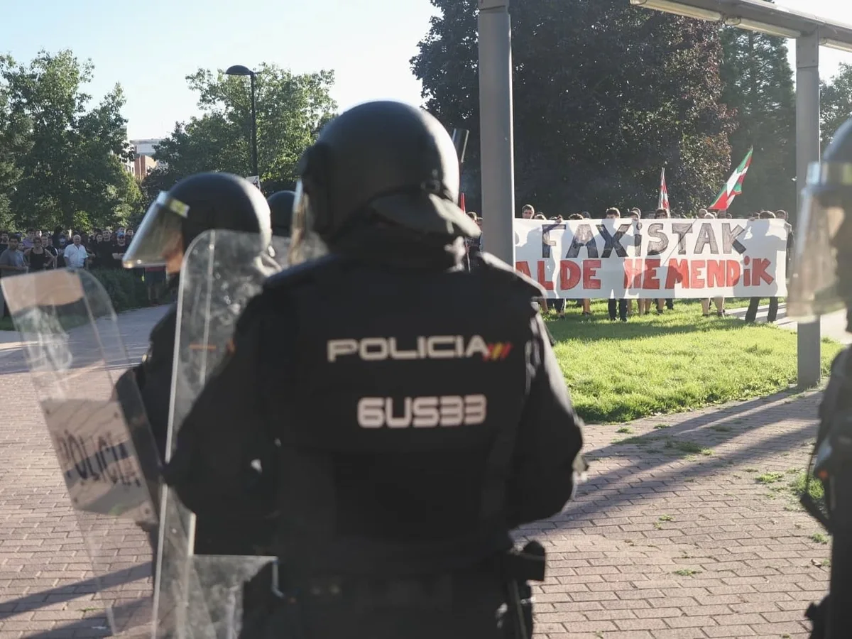 Incidentes en Pamplona en las protestas contra el acto de Vito Quiles