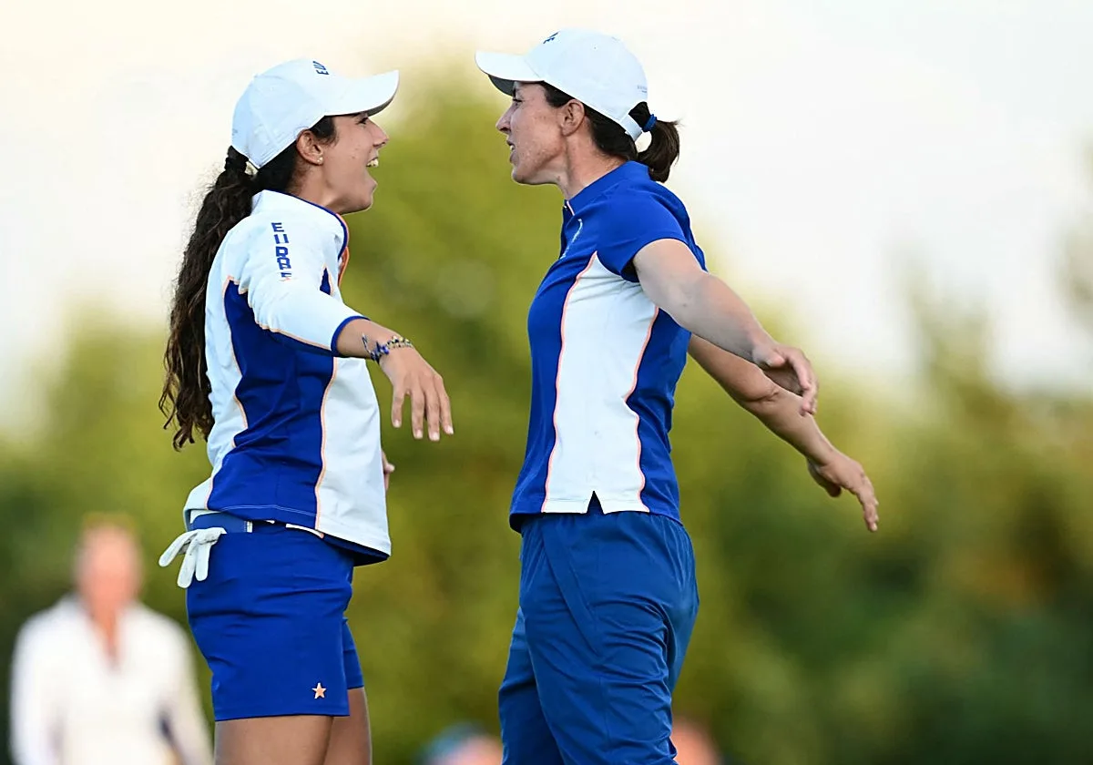 Las golfistas españolas rescatan a Europa en la Solheim Cup