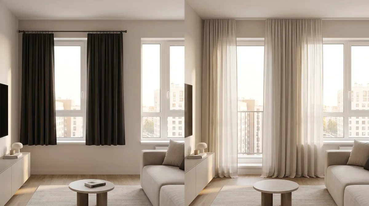 El error con las cortinas que hace ver más pequeña tu sala