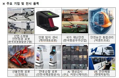 대한민국 안전산업 박람회 개막…재난관리 AI·로봇 전시