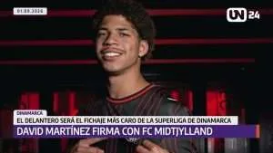 David Martínez es el fichaje más caro de la liga de Dinamarca