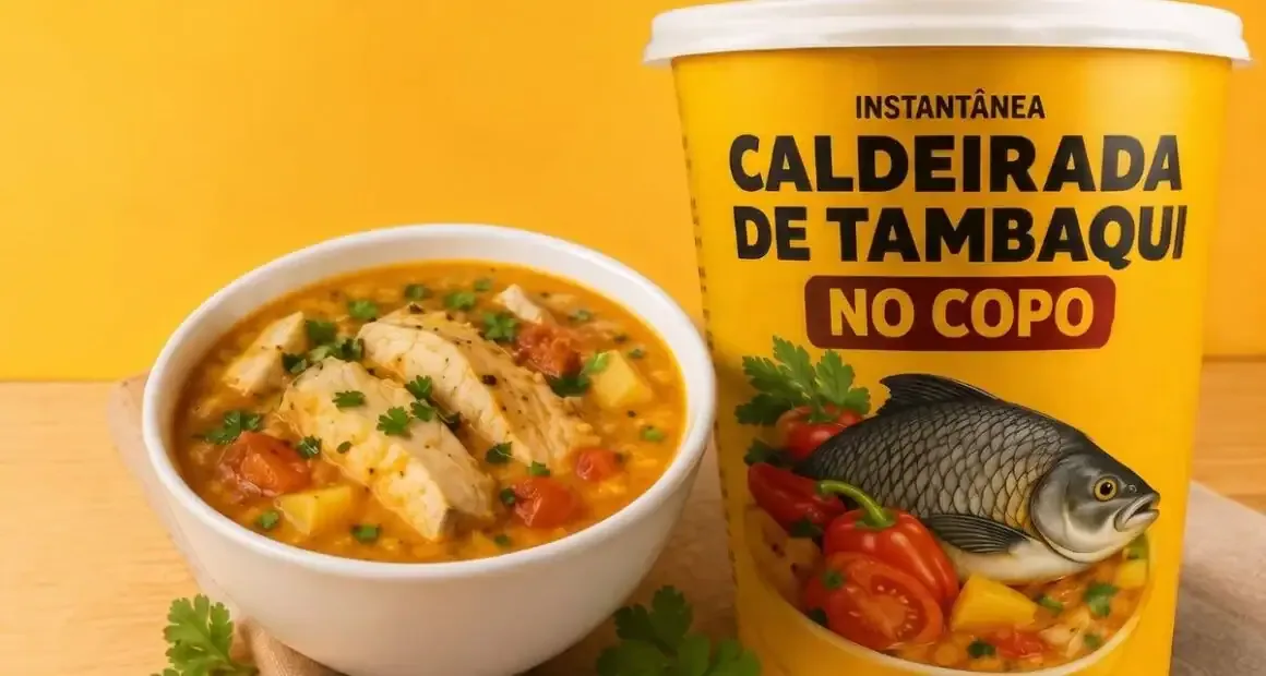 Startup que criou mingau instantâneo vai lançar caldeirada de tambaqui no copo