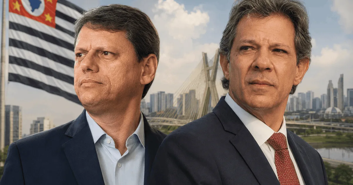 Quaest: Tarcísio tem 40% contra 27% de Haddad na disputa pelo governo de SP