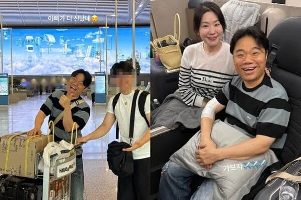 정종철♥황규림, 명품 D사 옷 입고 비즈니스석…명문대 5곳 합격 子와 캐나다行
