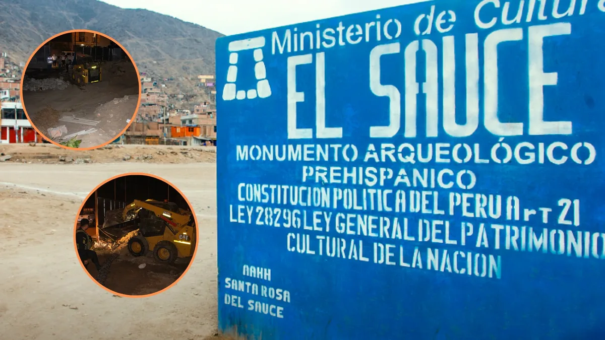 Excavaciones clandestinas afectaron 900 m² de la Huaca Los Sauces en Lambayeque y dejaron zanjas de hasta 1.5 metros