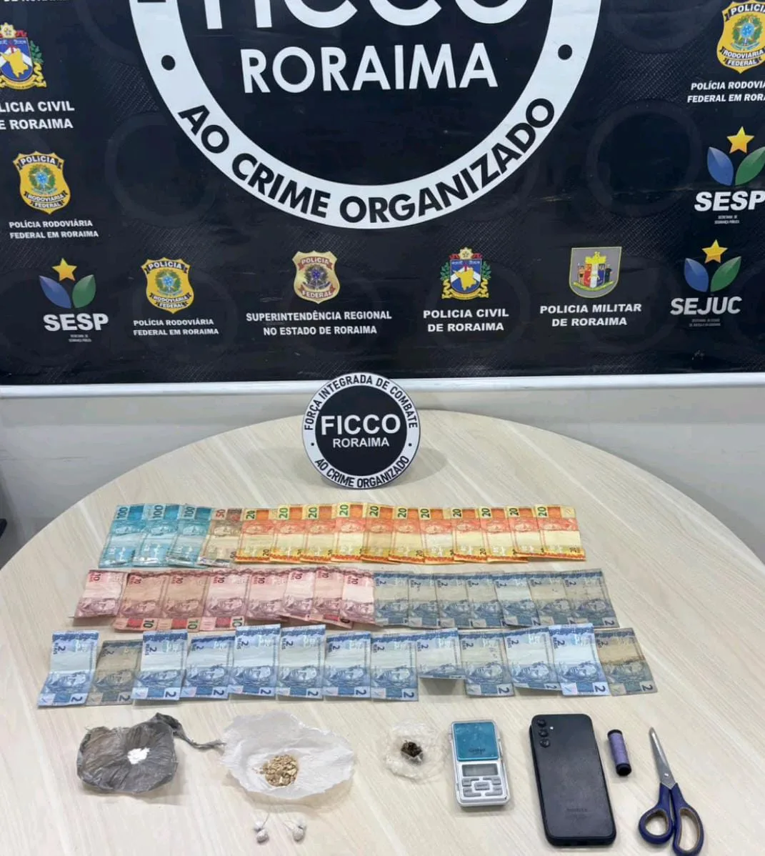 Foragido é recapturado e homem é preso por tráfico de drogas em Rorainópolis