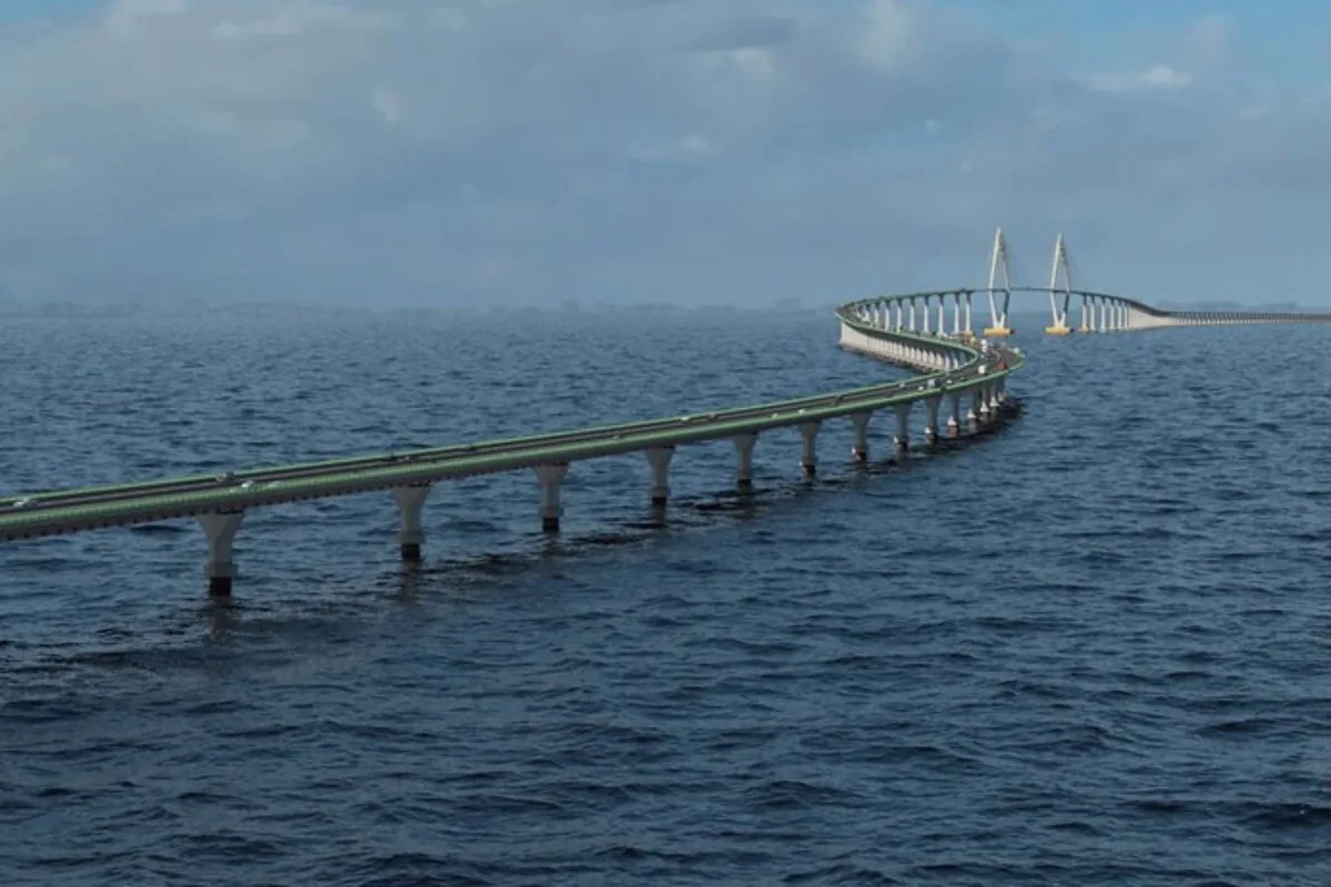 Empezó la construcción del puente marítimo más largo de Sudamérica: cuándo estará operativo