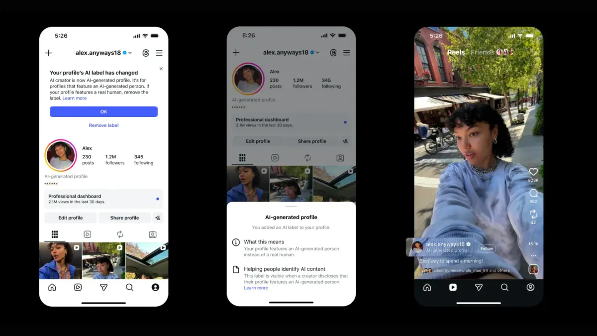 Instagram tightens AI profile rules, targets undisclosed virtual personas