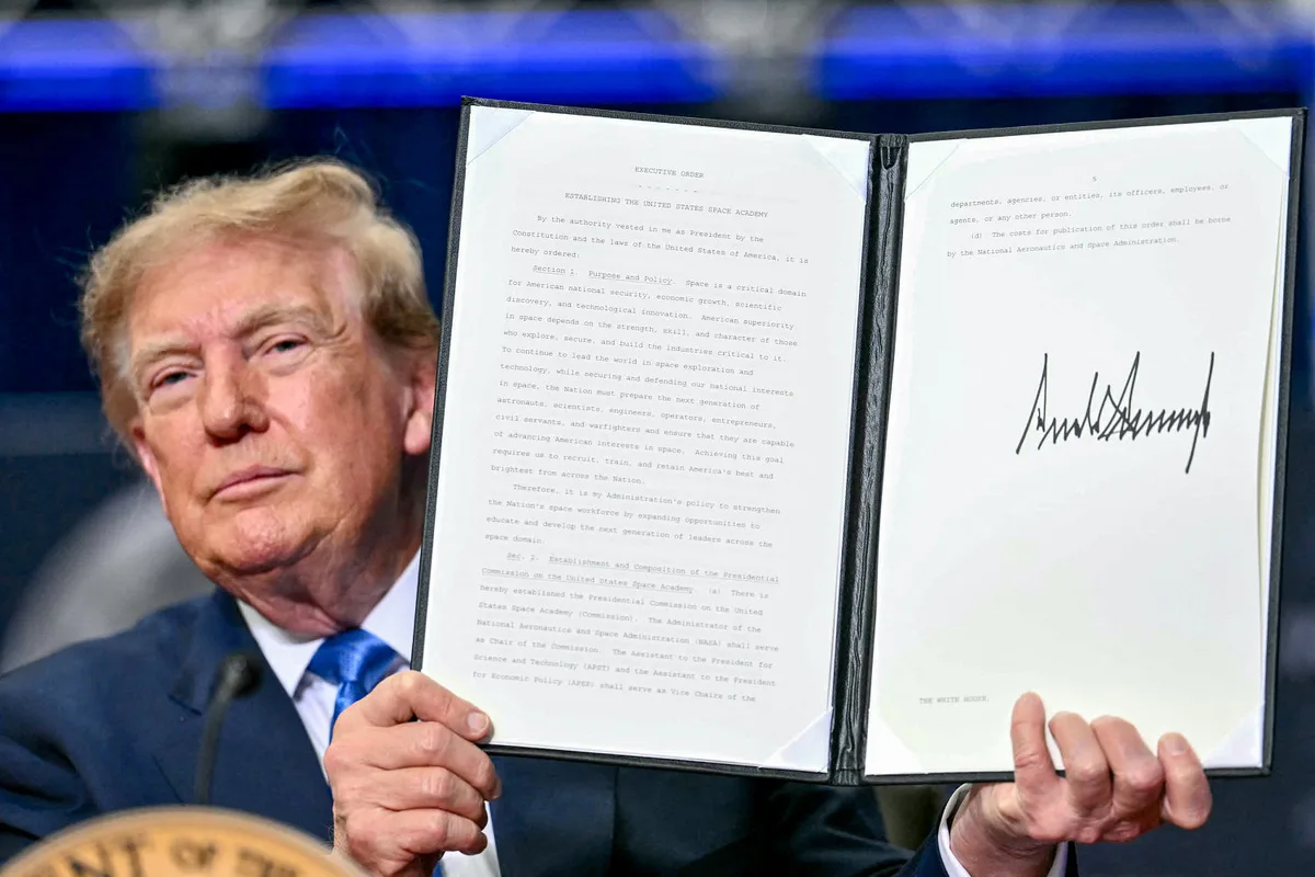 Trump signs order to create space-focused military academy