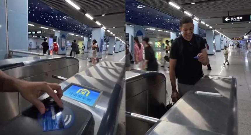Turista se hizo viral por usar su tarjeta venezolana para pagar en el metro de China