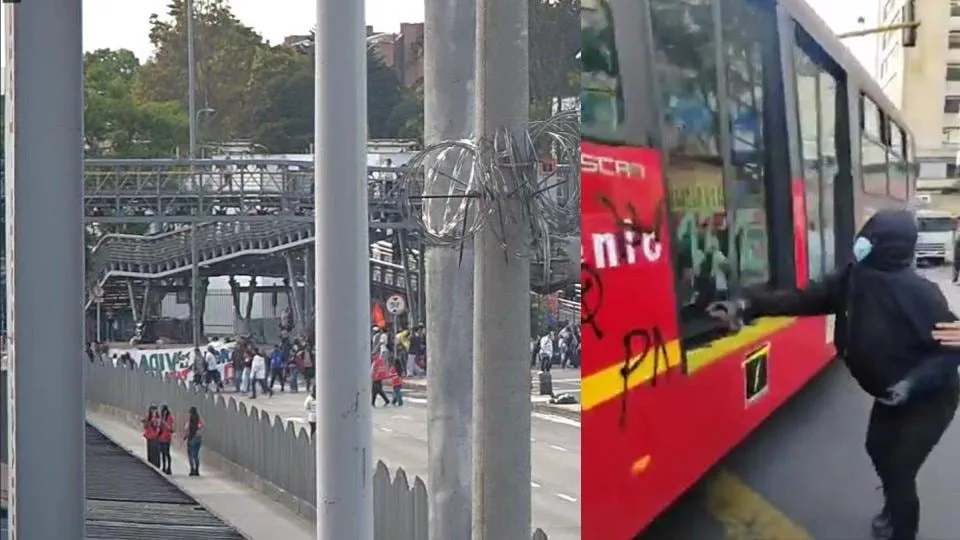 Suspendieron ocho estaciones de TransMilenio por protestas: hay 20.293 usuarios afectados en Bogotá
