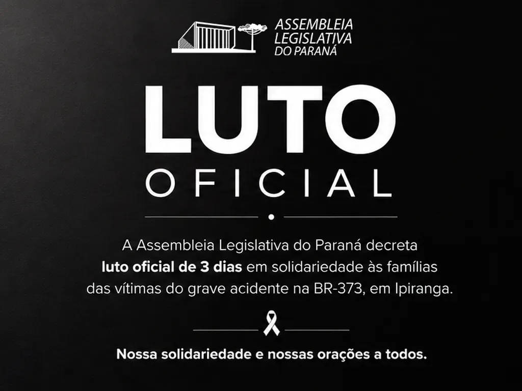 Assembleia e Câmara de Curitiba decretam luto após acidente com 23 mortes no Paraná