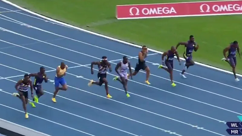 Nine men crack 10 seconds in historic 100m race