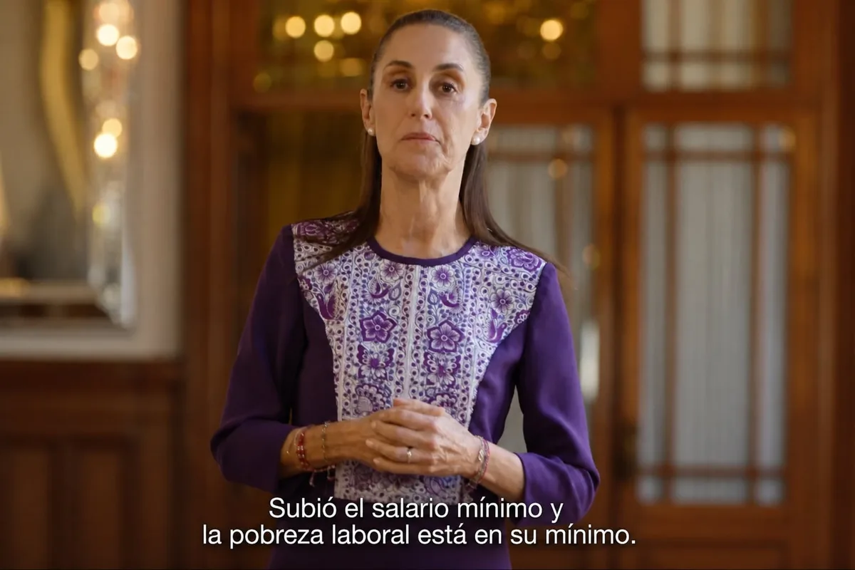 Salario mínimo, educación, programas sociales y economía: así arranca Sheinbaum difusión de spots por Segundo Informe de Gobierno