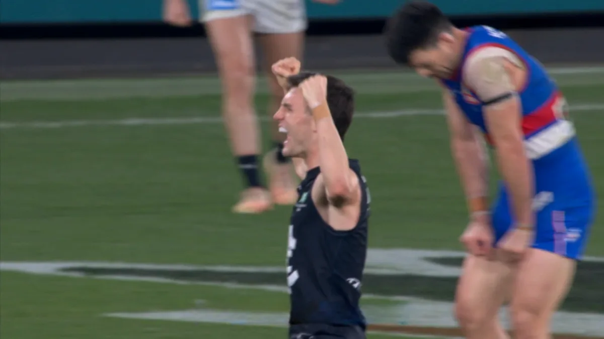 Carlton celebrate draw like it’s a win as Western Bulldogs result seals sensational wildcard berth