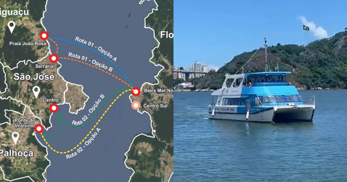Estado começa a traçar rotas para implementar transporte aquaviário que vai interligar municípios da Grande Florianópolis pelo mar