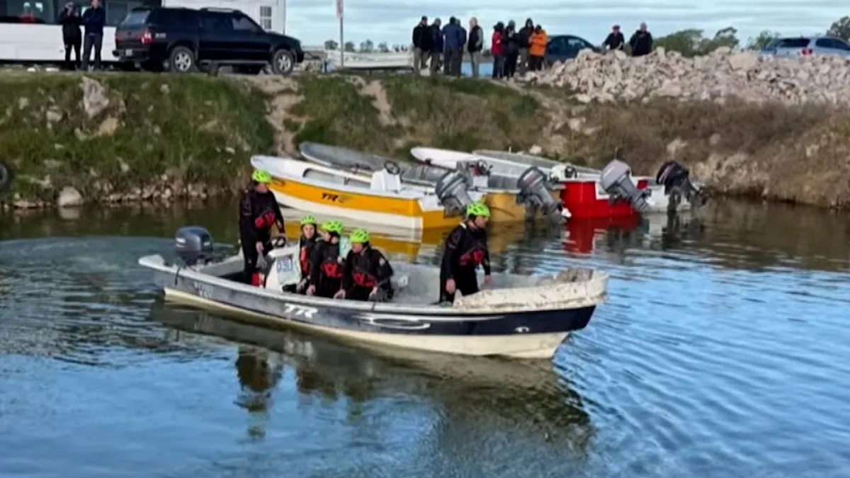 Tragedia en Laguna del Monte: cómo sigue la búsqueda del quinto pescador que todavía está desaparecido
