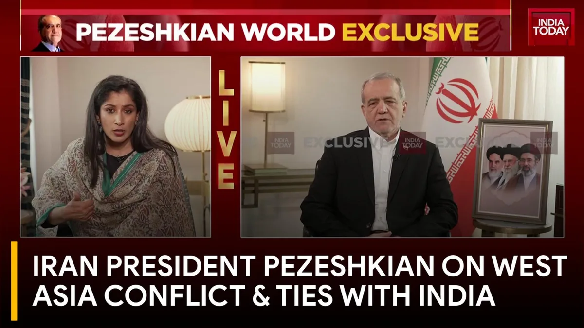 Iran President Speaks On West Asia Conflict, Strait Of Hormuz And Ties With India