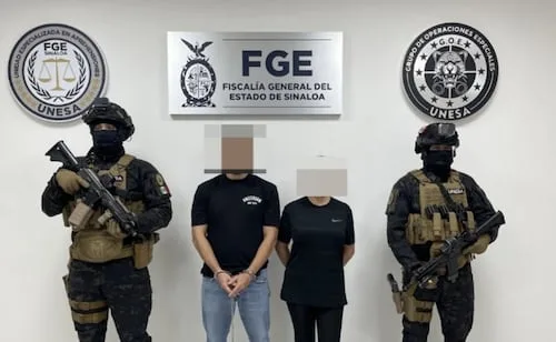 Caen presuntos responsables de amenazas contra colegio privado en Sinaloa; realizaron pintas y colocaron una corona fúnebre