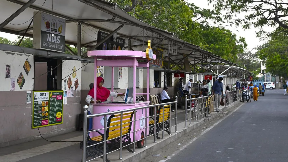 Food street near VOC Park in Coimbatore remains largely empty