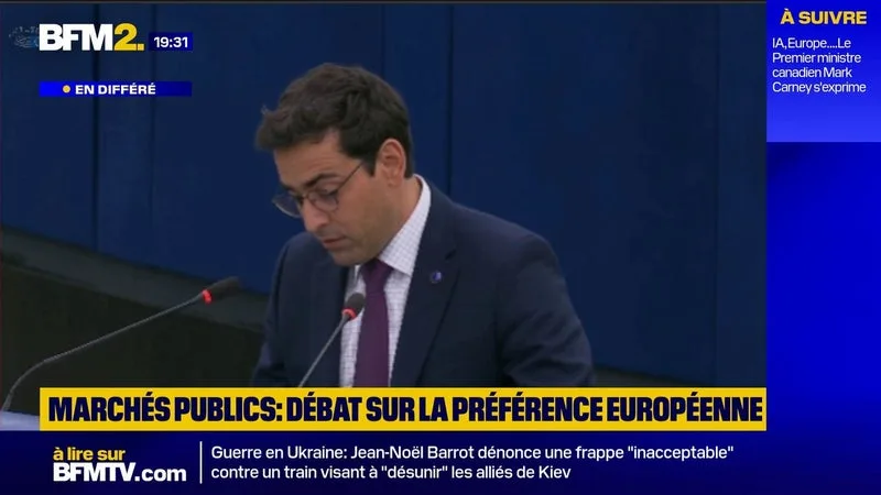 Préférence européenne dans les marchés publics: "L'argent public doit servir nos objectifs", défend Stéphane Séjourné