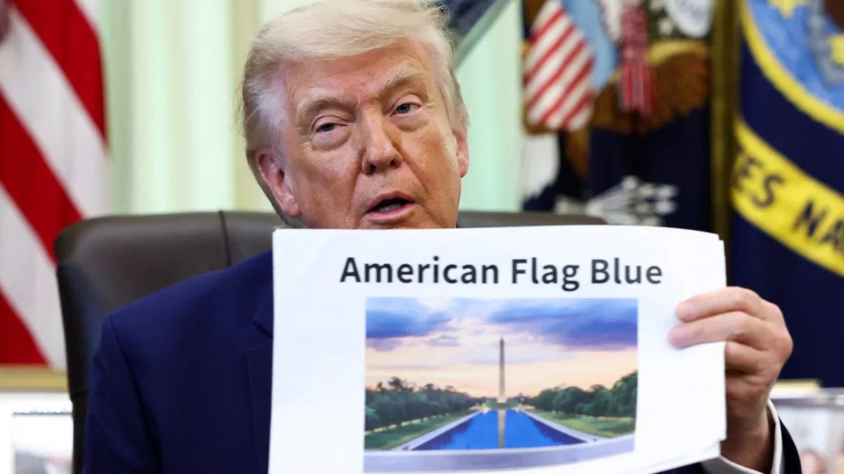 Trump Finds Someone Else to Blame for Reflecting Pool Mess