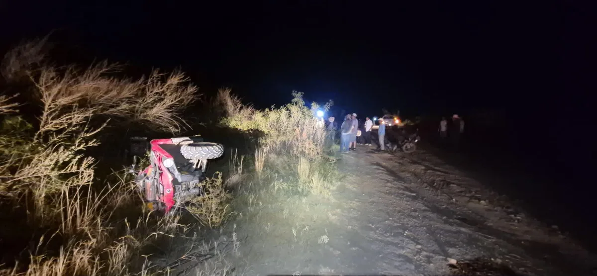 Muere hombre tras volcar su cuatrimoto en ejido de Ramos Arizpe