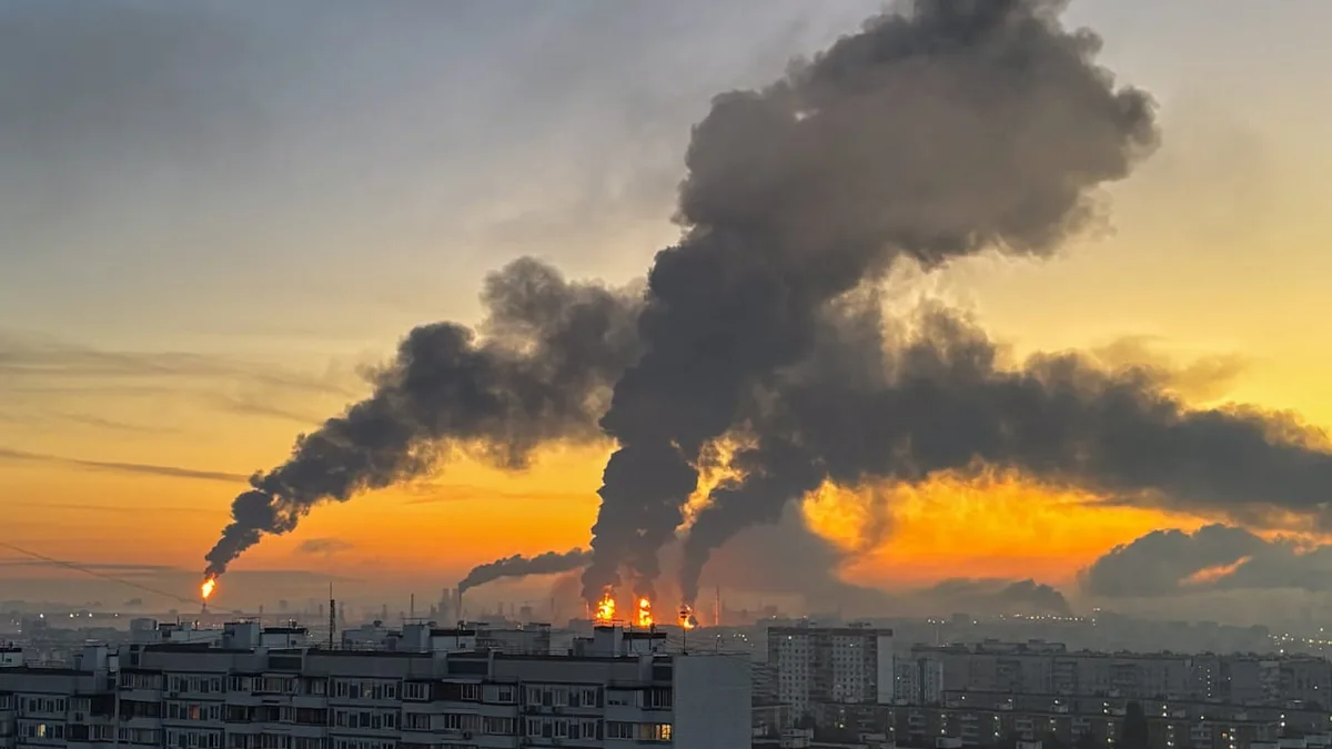 Großer Drohnenangriff auf Russland - Moskau in Flammen am letzten Tag von Putins Wahl