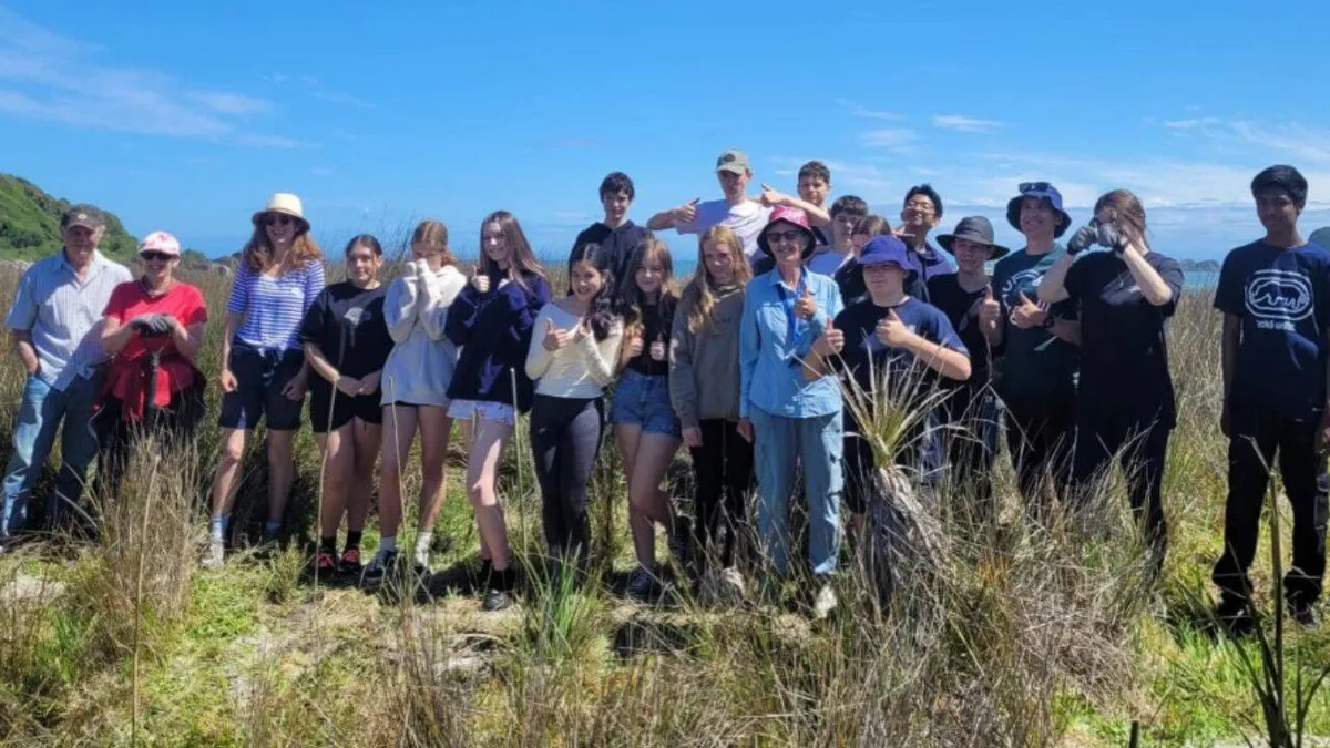 Teacher leads 2,800 students in 29-year effort to restore New Zealand coast
