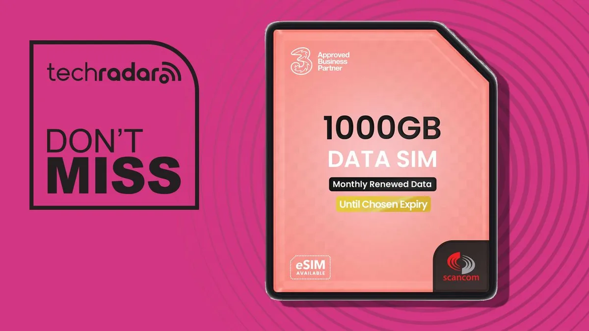 Get 1000GB of mobile data until 2028 for under £2.65 a month with this £58 Three and Vodafone SIM deal