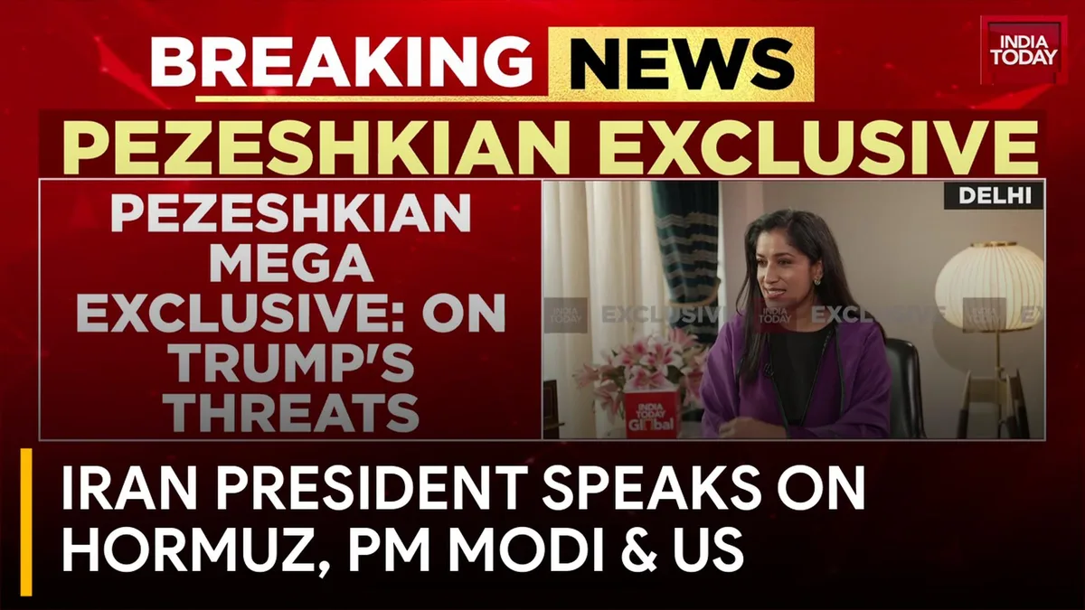 Iran President Speaks On Strait Of Hormuz, PM Modi Ties, BRICS Role