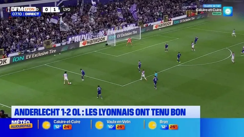 L'OL a résisté face à Anderlecht, 2 buts à 1 pour leur rentrée en Ligue Europa