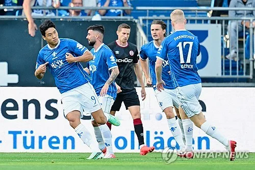 이호재 2호 골 폭발…다름슈타트는 빌레펠트에 2-1 승리