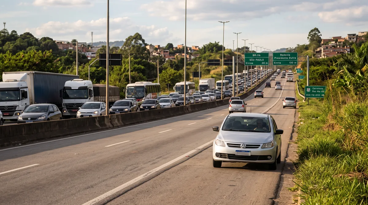 Transitar pelo acostamento para fugir de um congestionamento na rodovia: qual é a penalidade?