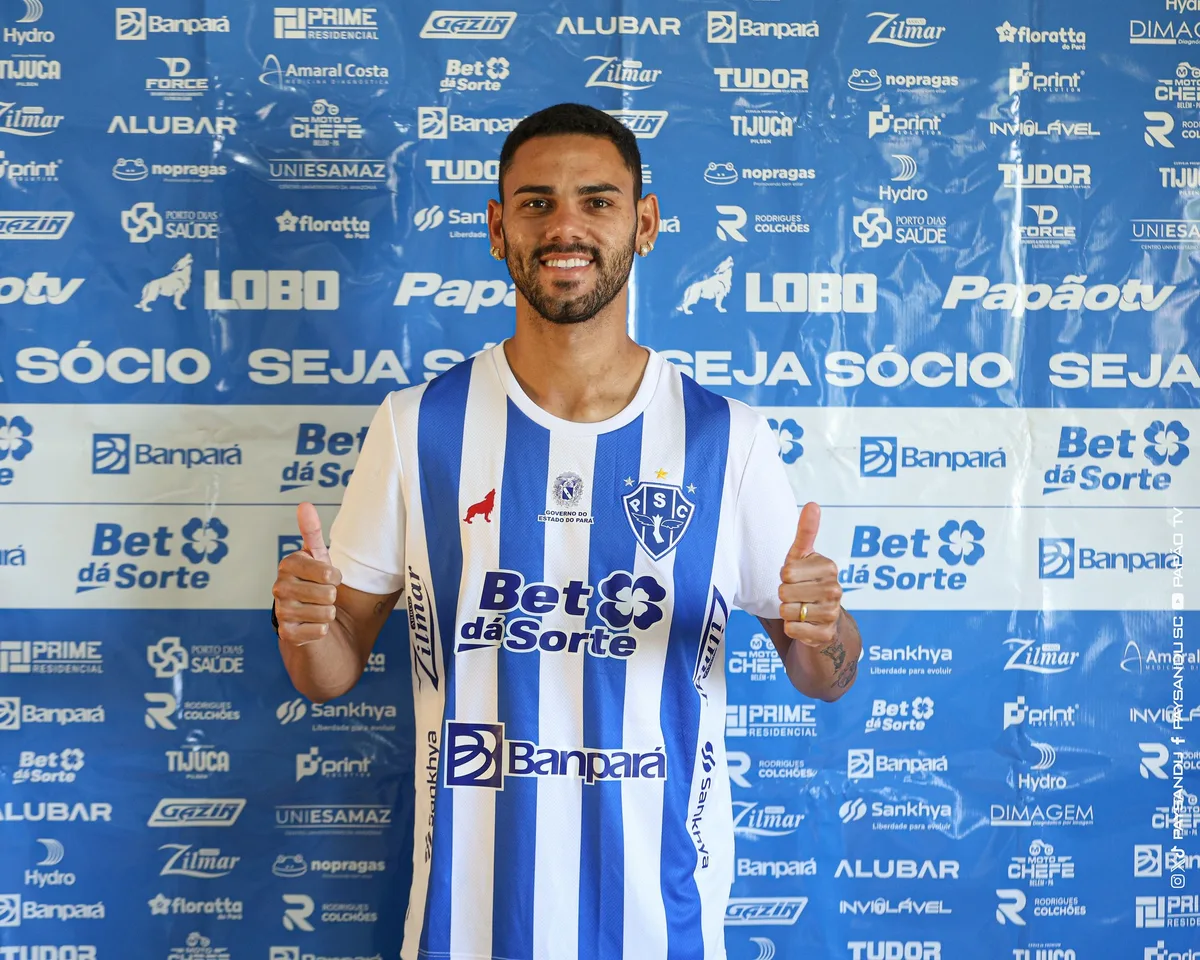 Eduardo cita desafio ao chegar no Paysandu: “Grandes jogadores precisam de grandes clubes”