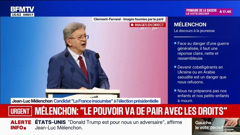 Dette publique: Jean-Luc Mélenchon, candidat LFI à la présidentielle, dénonce "un pillage fait pour le profit exclusif d'une petite poignée d'individus qui se sont enrichis"