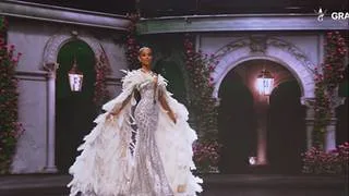 Miss Grand 2026: Lady Di Mosquera realiza elegante pasarela en traje de gala