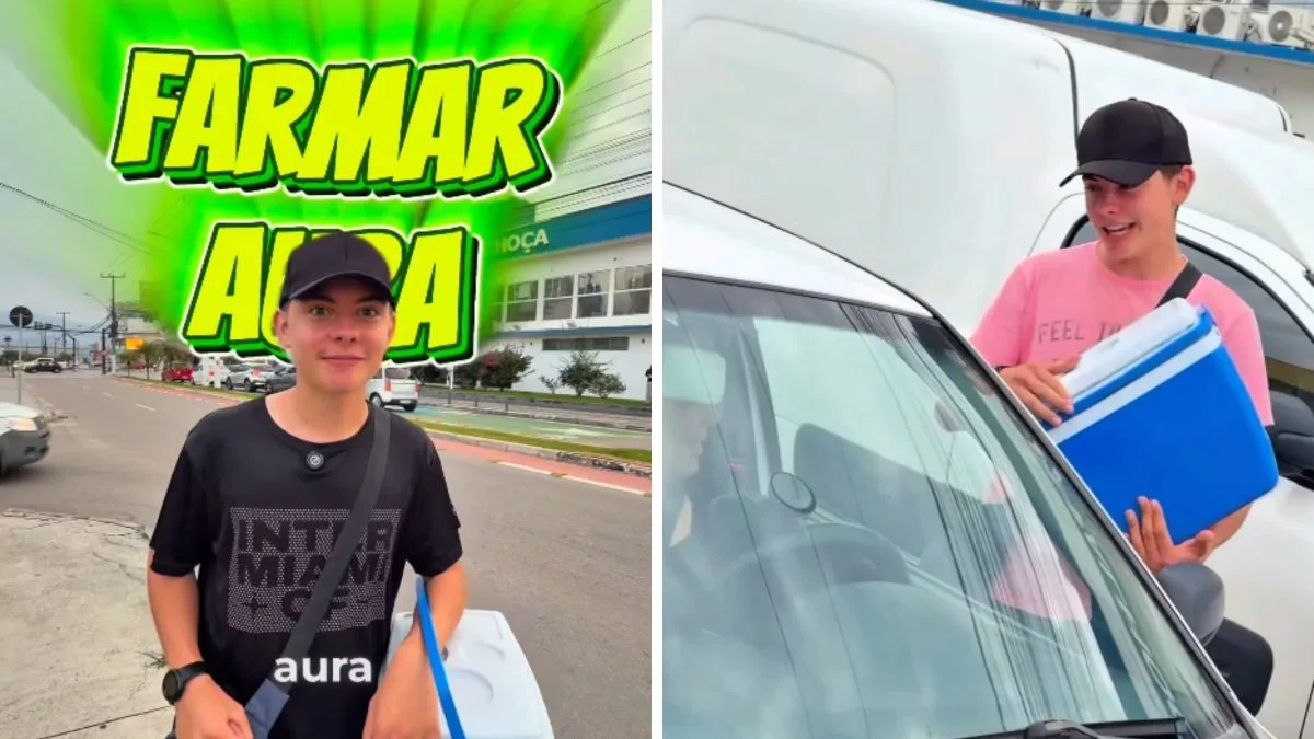 ‘Farmando aura’: jovem que anunciou fim das vendas de cucas em sinaleira na Grande Florianópolis mostra rotina nas redes