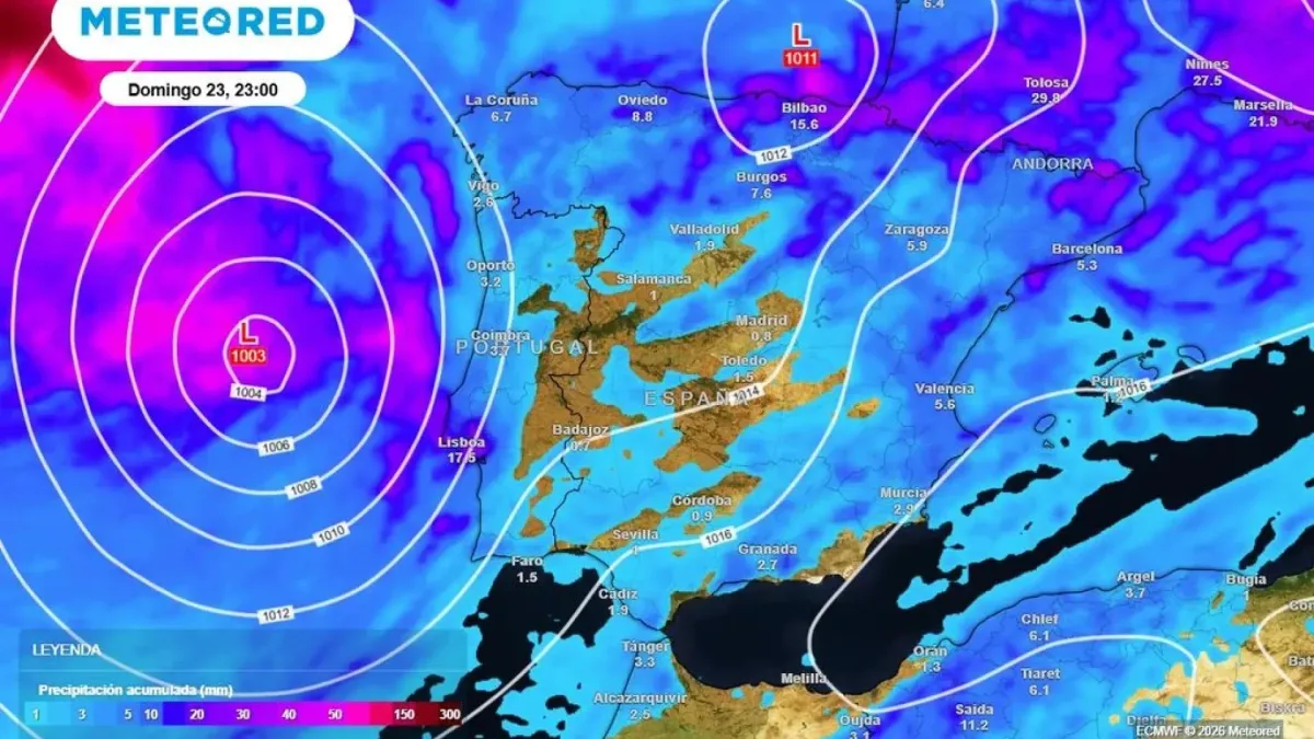 Una borrasca fría e "impropia de agosto" desploma los termómetros y amenaza con dejar tormentas fuertes este fin de semana