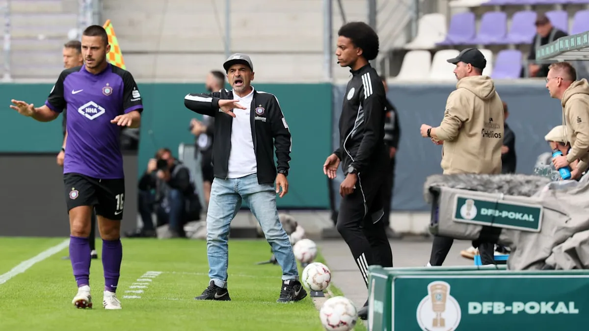 Pokalpleite gegen Hoffenheim - Aue-Trainer geht auf Schiedsrichter los