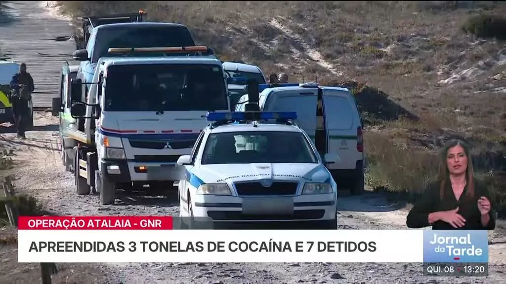 GNR apreende cocaína na Praia da Tocha