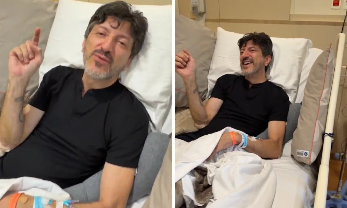Lito Sousa comemora no hospital 4 milhões de inscritos em seu canal
