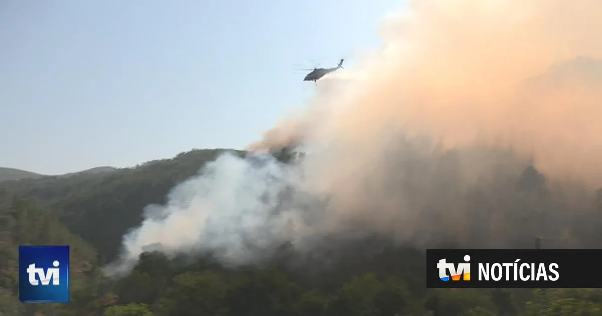 Incêndio de Arouca já chegou a São Pedro do Sul