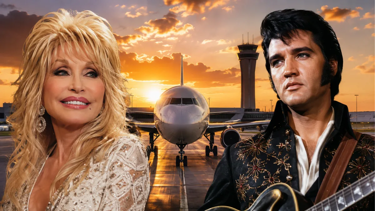 Dolly Parton, Elvis Presley e o dilema de como dar nome aos aeroportos: um olhar emocionante sobre a homenagem que dois artistas merecem das pistas