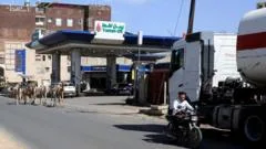 Saudi coalition strikes fuel depot near Yemen's capital