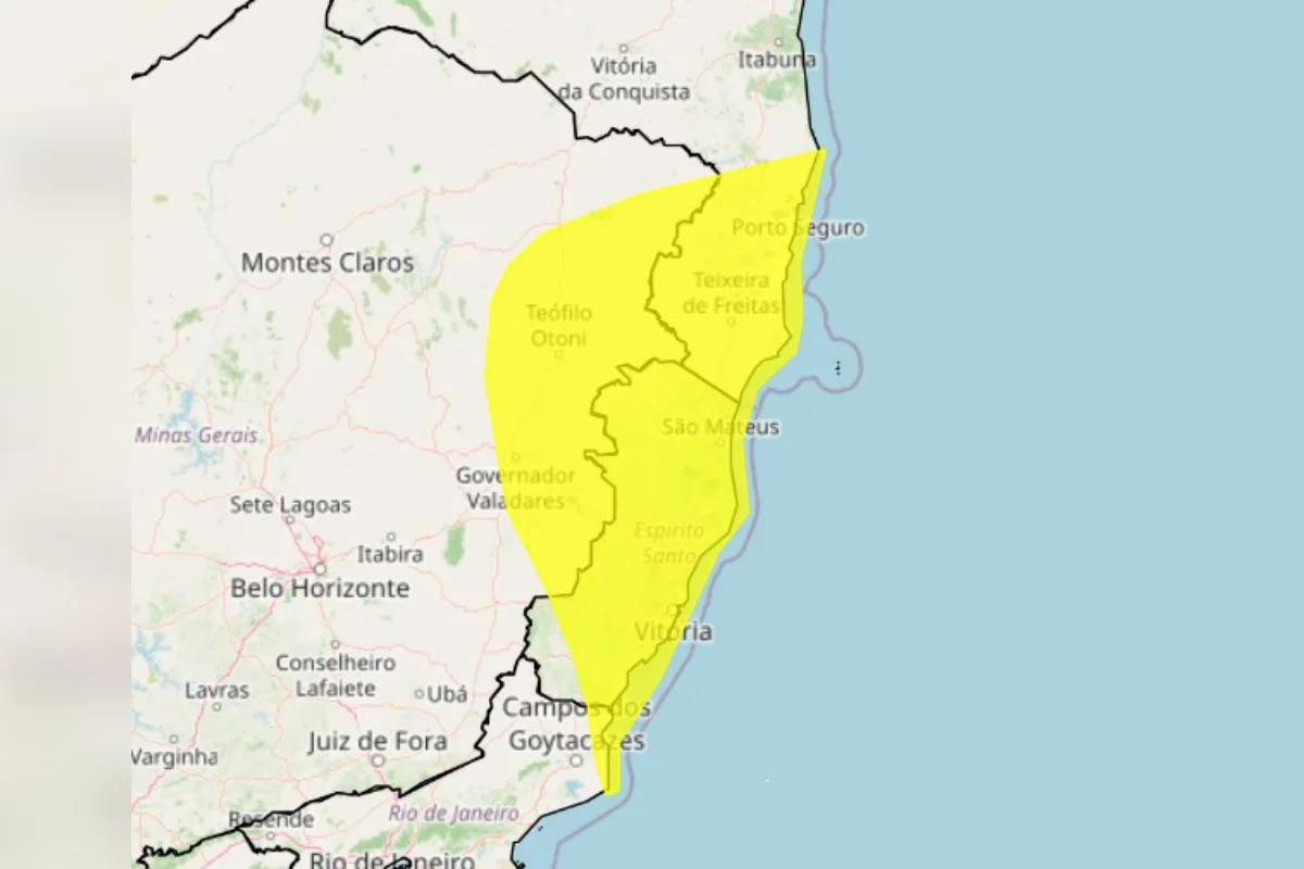 Vendaval coloca quase 100 cidades de MG em alerta; veja quais