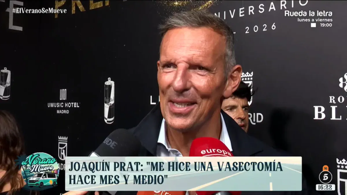Joaquín Prat desvela que ya no piensa tener más hijos: "Me hice la vasectomía hace un mes y medio"